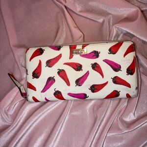 Authentic Kate Spade Neda Liberty Street Hot Peppers Wallet 4”x 8”🌶️